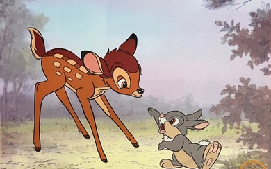 Disney Bambi & Thumper Limited Edition Sericel Animation Art