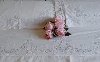 Double sheet with pillowcase and sheet cover - Bed sheet (4) - 260 cm - 260 cm