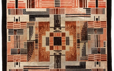 ÉCOLE D'AMSTERDAM A multicolored velvet mechanical weaving table cloth