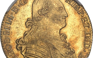 ESPAGNE - SPAIN Charles IV (1788-1808). 4 escudos 1801/1791 FA,...