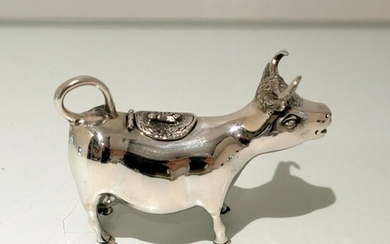Early 20th Century Modern Silver Cow Cream Jug Germany