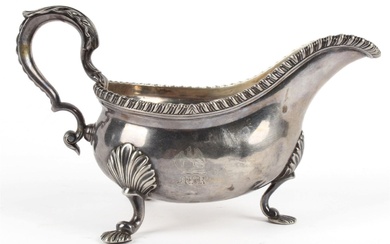 Early George III Silver Sauce Boat, William Gould, London