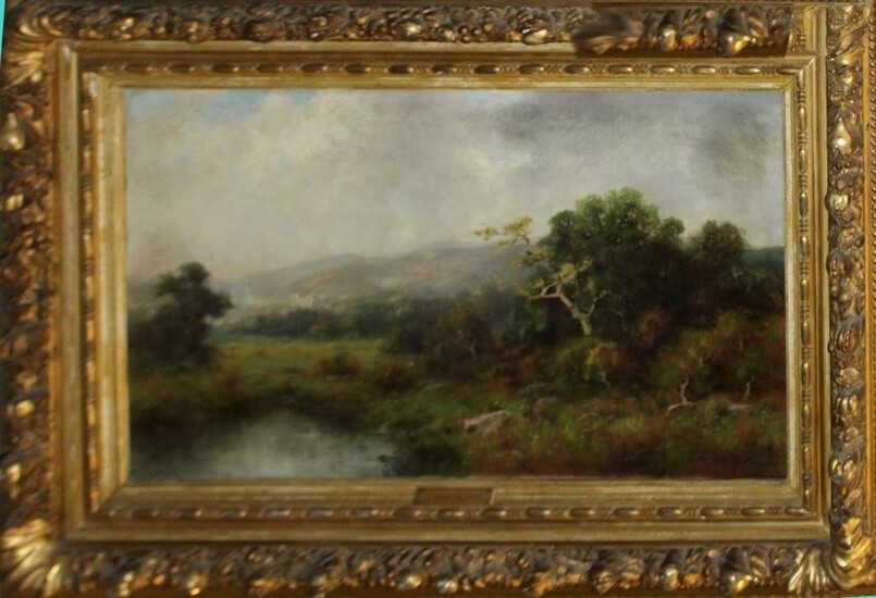 Edwin Alden (AM 19th c) Pastoral Landscape