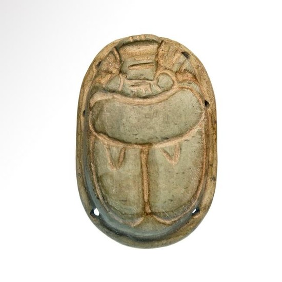 Egyptian Stone Heart Scarab, c. 300 B.C.
