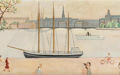 Einar Jolin (Swedish, 1890-1976) View of Stockholm