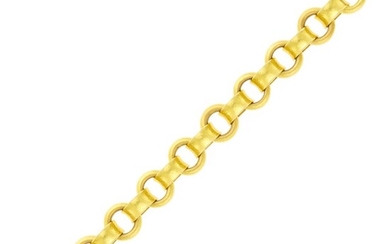 Elizabeth Locke Hammered Gold Link Bracelet