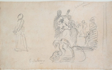 Eugene Delacroix (1798-1863), A Sketch for "Entry of the Crusaders in Constantinople"