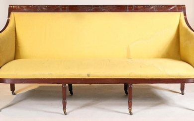 Federal Style Carved Mahogany Sofa