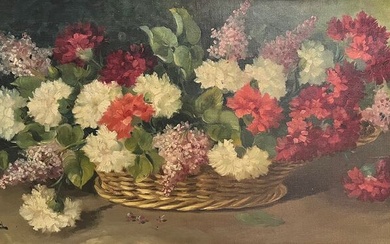 Fernando Martínez Checa (1855-1933) - Bodegón de flores