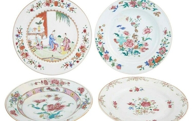 Four Chinese Export Porcelain Dishes Late 18th century