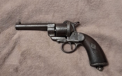 France - 19th Century - Mid to Late - Lefaucheux Eugène manufacture - Single Action (SA) - Pinfire (Lefaucheux) - Revolver - 12mm cal