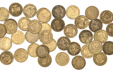 France, Third Republic (1871-1940), 50 Centimes (40), 1921, 1922 (3), 1923 (4),...