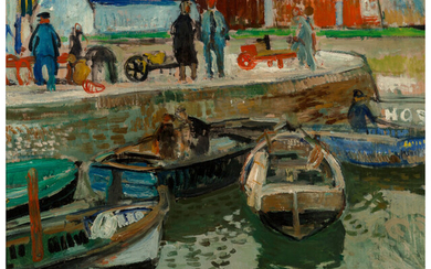 François Gall (1912-1987), Honfleur harbour (1954)