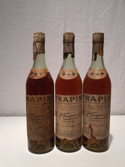 Frapin - Three Star - b. 1950s, 1960s - 70cl - 3 bottles
