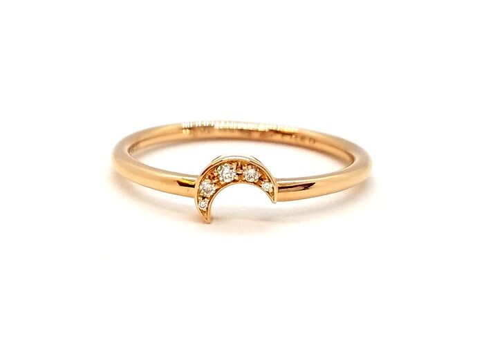 Fred - 18 kts. Pink gold - Ring Diamond