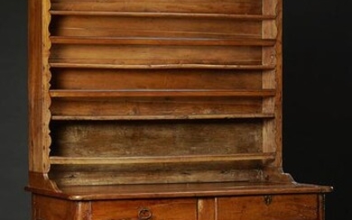 French Louis XV Style Carved Oak Vaisselier, 19th c.