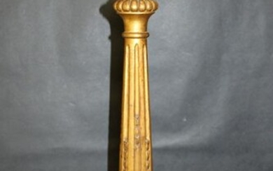French gilt wood lamp base
