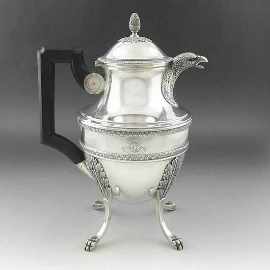 French sterling silver coffee maker