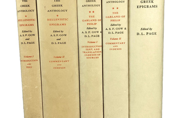 GREEK ANTHOLOGY, THE: Hellenistic Epigrams (&) The Garland of Philip....