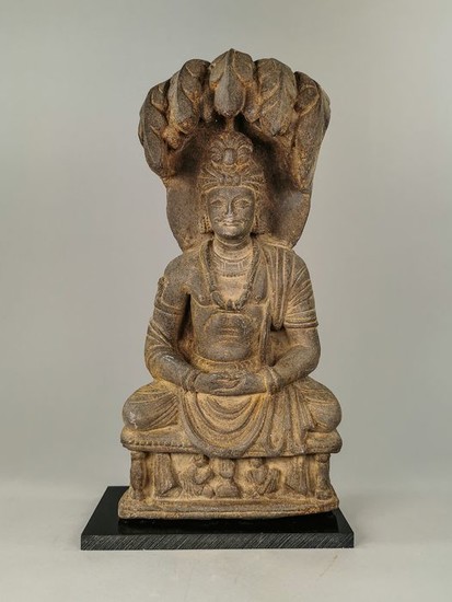 Gandhara Schist Seated Buddha