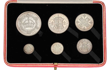 George V, ' New Type' Proof Set 1927; 6 coin...