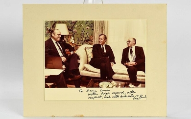 George W Bush Inscribed Signed Photo to Sam Lewis