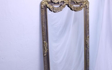 Gold French Louis XV Style Beveled Mirror #2