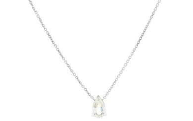 Gold - Necklace with pendant - 0.43 ct Diamond