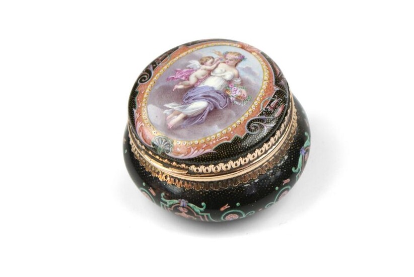 Gold and Enamel Patch Box