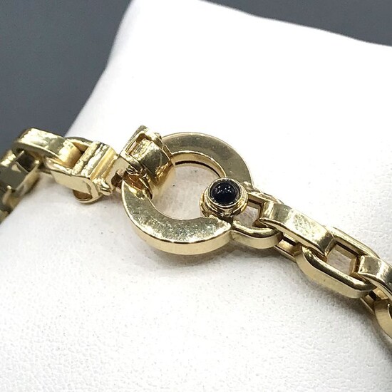 Goldenpoint - 18 kt. Yellow gold - Bracelet - 0.15 ct Sapphire