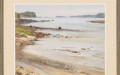 Grant Miles Simon. Bar Harbor Watercolor.
