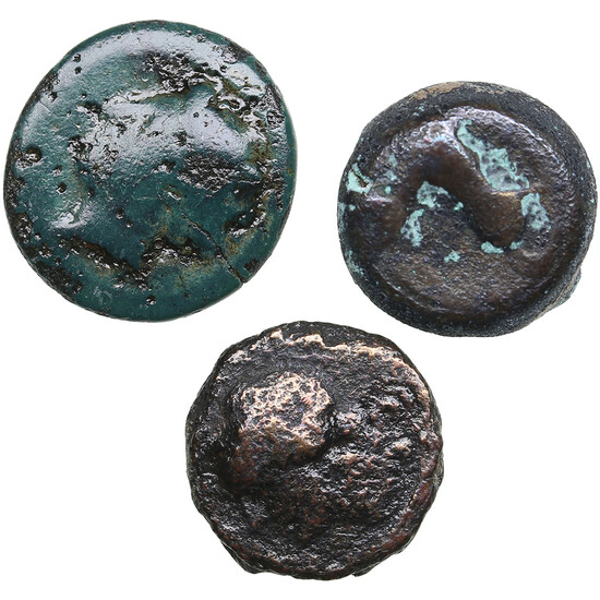 Greek Æ coins 14-17mm (3)