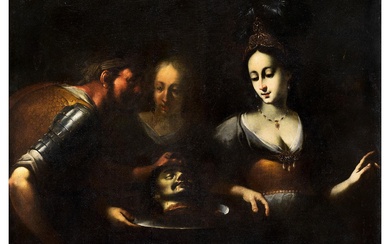 Gregorio Preti, 1603 Taverna, Catanzaro – 1672 Rom, SALOME ERHÄLT DAS HAUPT JOHANNES DES TÄUFERS