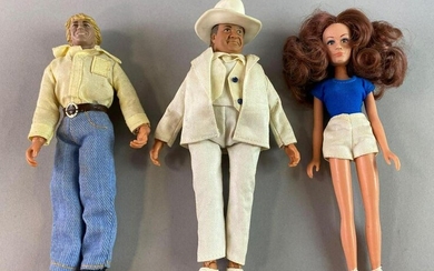 Group of 3 Mego Dukes of Hazzard Action Figures
