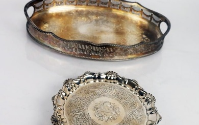 Group of Two Silver Plate Trays