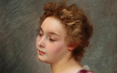 Gustave Jean Jacquet Portrait of a young woman