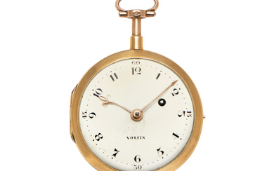 HENRY VOISIN REPEATER IN GOLD, CIRCA 1780 Case: marked,...