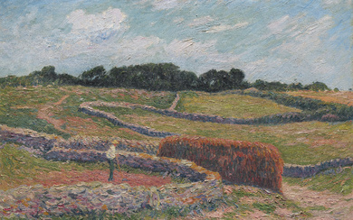 Henry Moret (1856-1913) Ouessant, les murets des champs