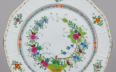 Herend Indian Basket Multicolor Serving Platter #157/FD