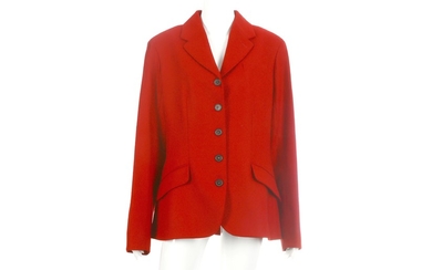 Hermes Red Wool Jacket - size 42