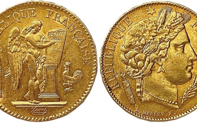IInd REPUBLIC 1848-1850 Set of two gold coins (12.88 g...