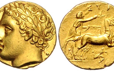 ITALIEN, SIZILIEN / Stadt Syrakus, AV Dekadrachme 317-310 v. Chr. (Agathokles, 317-289 v.Chr.)