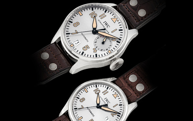 IWC, A SET OF TWO PILOT'S WRISTWATCHES: BIG PILOT'S "FATHER"...