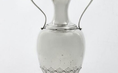 Italian 800 standard silver vase