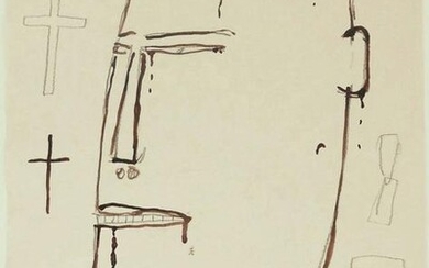 James Brown (1951-2020) Ink & Pencil Drawing