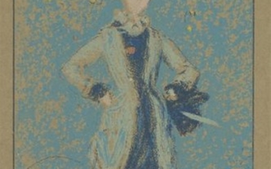 James Whistler lithograph "The Blue Girl" 1905