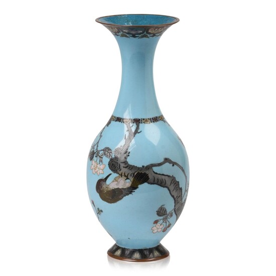 Japanese Cloisonne Trumpet Vase