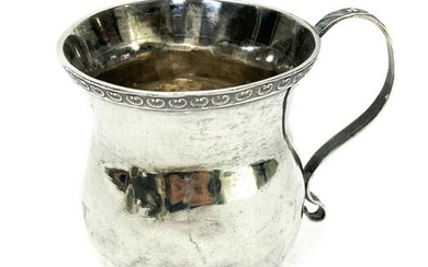 John Curry Philadelphia Coin Silver Creamer Cup, c1840
