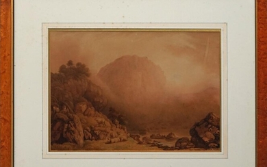 John H. Glover (1767 - 1849) - Sheep in Landscape 43.5 x 62 cm (frame: 79 x 96 x 3 cm)