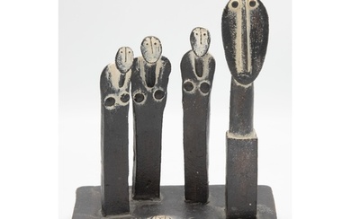 John Maltby (1936-2020) - three figures and sculptural head ...